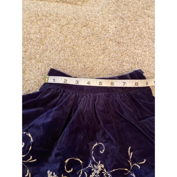 Janie and Jack Blue velvet skirt - Picture 8 of 8
